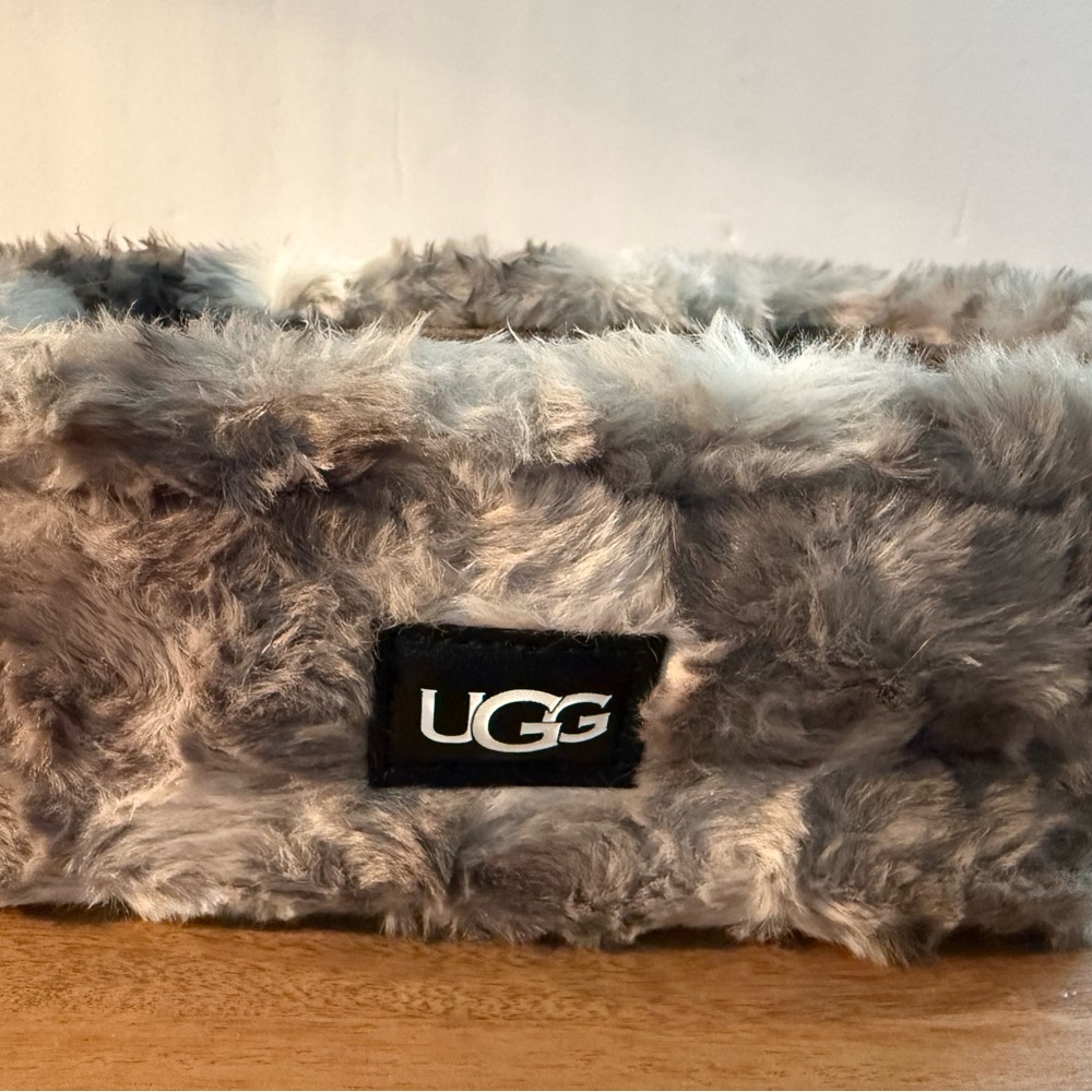 UGG Fur Marissa Small Storage Bin Gray